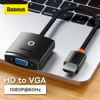Baseus HDMI compatibel naar VGA Adapter Converter Voor Laptop Projector Switch 780965 TV Mi Box
