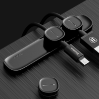 Baseus Magnetische kabelclip Kabelhouder Desktop Kabelbeheer Snoerhouder voor iPhone 12 Poco X3 NFC