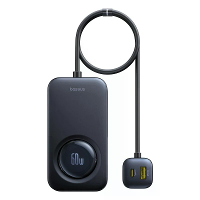 Baseus PrimeTrip VW1 105W 6 poorten USB PD autolader met oprolbare kabel 3USB A+3USB C ondersteunt PD3.0 QC3.0 PPS SCP A