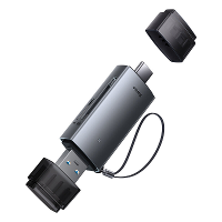Baseus SD/TF kaartlezer 2 in 1 USB3.0/Type C Slimme Geheugenkaart Flash Drive adapter voor telefoon, tablet, laptop acce