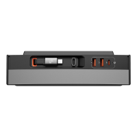 Baseus T Space 45W Dock voor Tesla Uitbreidbaar Dock met 1M Intrekbare Kabel 4 Port Uitbreiding Snel Opladen