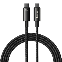 Baseus Tungsten Gold 240W Type C naar Type C Kabel PD3.1 Kracht Delivery Snelladen Gegevensoverdracht Vertind Koperen Ke