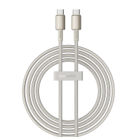 Baseus Tungston Goud Series 5A 100W Type C naar Type C Kabel Snelladen Gegevensoverdracht Vertind Koperen Kernlijn 1M La