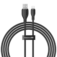 Baseus Ultra Fast 2.4A USB A naar iP kabel Snelle Oplading Gegevensoverdracht Koperen Kernlijn 1M/2M Lang voor iPhone 14