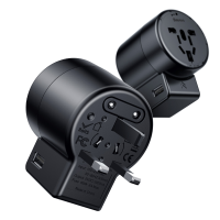 Baseus Universal Multi function Dual USB Socket Travel USB Charger US EU AU UK Plug