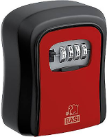 Basi 2101 0000 1114 SSZ 200 Sleutelkluis Cijferslot Zwart, Rood