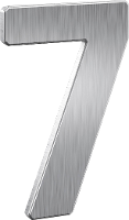 Basi 7300 0007 Huisnummerbord RVS