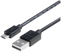 BBC micro:bit MEFUSBB30AV1 Data  en stroomkabel BBC micro:bit [1x USB A 2.0 Stekker   1x Micro USB 2.0 B stekker] 0.30 M Zwart