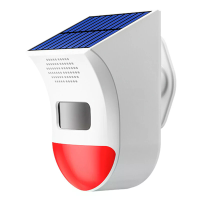 BBQ02 WiFi Zonne energie Gekleurde Spraakomroeper 120dB Blindspot Alarm Waterdichte Bewegingssensor Alarm voor Graafmach