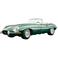 Bburago Jaguar E Type Cabriolet 1961 1:18 modelvoertuig