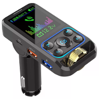 BC83 Auto Bluetooth MP3 speler FM zender Auto lader 2 in 1 30W QC3.0 PD3.0 Snelladen MP3 FLAC AUX Auto audio adapter