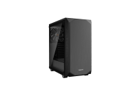 Midi tower PC behuizing, Gaming behuizing BeQuiet Pure Base 500 Windows Zwart 2 voorgeÃ¯nstalleerde ventilators, Zijvenster, Stoffilter, Geluidsdemping