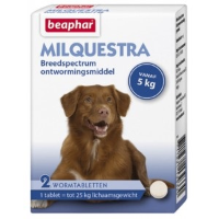 Beaphar Milquestra Ontwormingsmiddel hond (5 50 kg) 4 tabletten