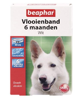 Beaphar vlooienband hond Wit