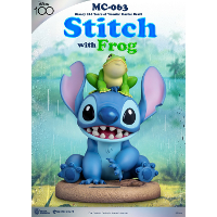 Beast Kingdom Disney: Lilo and Stitch   Master Craft Stitch with Frog Statue decoratie