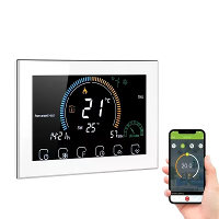Tuya WiFi Slimme Programmeerbare Thermostaat voor Water Gas Ketel LCD Display Touch Paneel APP Spraakbesturing Werkt met