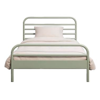 Bed Jada metaal   groen   90x200 cm   Leen Bakker