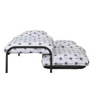 Bed Pascal (incl. Onderschuifbed)   mat antraciet   90x200 cm   Leen Bakker