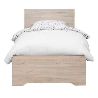 Bed Tempo   eikenkleur   90x200 cm   Leen Bakker