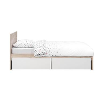 Bed Tempo incl. Ladenset   eikenkleur   90x200 cm   Leen Bakker