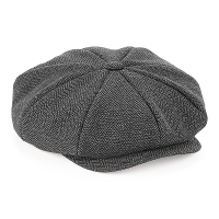 Beechfield Bakkerspet   donkergrijs   flatcap   volwassenen   modieuze pet