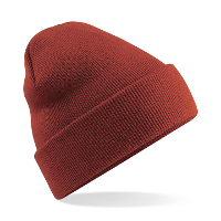 Beechfield Beanie Wintermuts   100% soft Acryl   bruine   Super soft   Brede omslag band   dames/ he