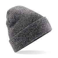 Beechfield Beanie Wintermuts   100% soft Acryl   grijs   Super soft   Brede omslag band   dames/ her