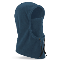 Beechfield Bivak muts / balaclava   Wintermuts   blauw   100% fleece polyester   windvanger