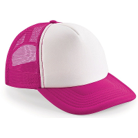 Vintage/retro snapback truckers pet   fuchsia/wit   volwassenen   Hippe petten   baseballcaps