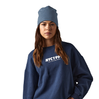 Wintermuts Beanie Kiruna   denim blauw   heren/dames   jersey