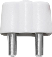 BELI BECO 61/15ws Miniatuur banaanstekker Stekker, recht Stift Ø: 2.6 Mm Wit 1 stuk(s)