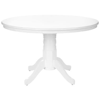 AKRON   Ronde eettafel   Wit   120 cm   MDF