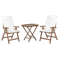 AMANTEA   Bistroset   Donkerhout/Wit   Acaciahout