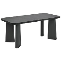 ATLIN   Eettafel   Zwart   180 x 90 cm   MDF