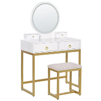 AUXON   Kaptafel   Wit   MDF