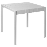 BARTICA   Tuintafel   Grijs   81 x 84 cm   Synthetisch materiaal
