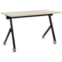 BENDI   Bureau verstelbaar   Lichtbruin/Zwart   120 x 60 cm   Metaal