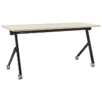 BENDI   Inklapbaar bureau   Lichthout/Zwart   160 x 60 cm   Staal