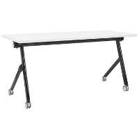 BENDI   Inklapbaar bureau   Wit/Zwart   160 x 60 cm   Staal