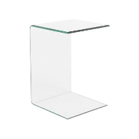Beliani Bijzettafel LOURDES   Transparant veiligheidsglas