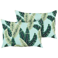 BOISSANO   Tuinkussen set van 2   Groen   40 x 60 cm   Polyester