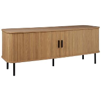 BRADLEY   TV meubel   Lichthout/Zwart   MDF
