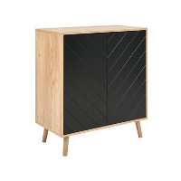 BRISTOW   Dressoir   Lichtbruin/Zwart   Hout