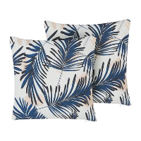 Beliani Buitenkussen ELATI   Blauw polyester