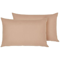 Beliani Buitenkussen Gartenkissen ohne Muster ALMYROS   Beige polyester