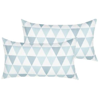 Beliani Buitenkussen TRIFOS   Blauw polyester