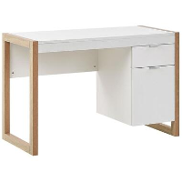 Beliani Bureau JOHNSON   Wit vezelplaat