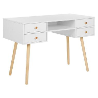 Beliani Bureau LEVIN   Wit mdf