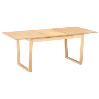 CAMDEN   Uitschuifbare eettafel   Lichtbruin   160/200 x 95 cm   MDF