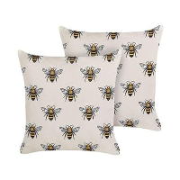 CANNETO   Tuinkussen set van 2   Beige   45 x 45 cm   Polyester